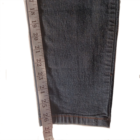 Forever 21 Jeans Skinny High Rise Women 14 Fit 36X 26.5 Dark Wash Blue Ankle - Picture 9 of 10